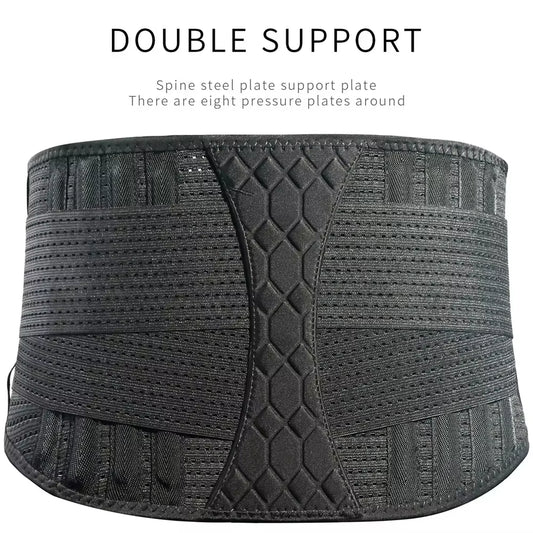 1PC Lumbar Support Waist Pain Back Injury Support Brace for Fitness Sports Weight Lifting Belt Sports Safety Corrector Men Women